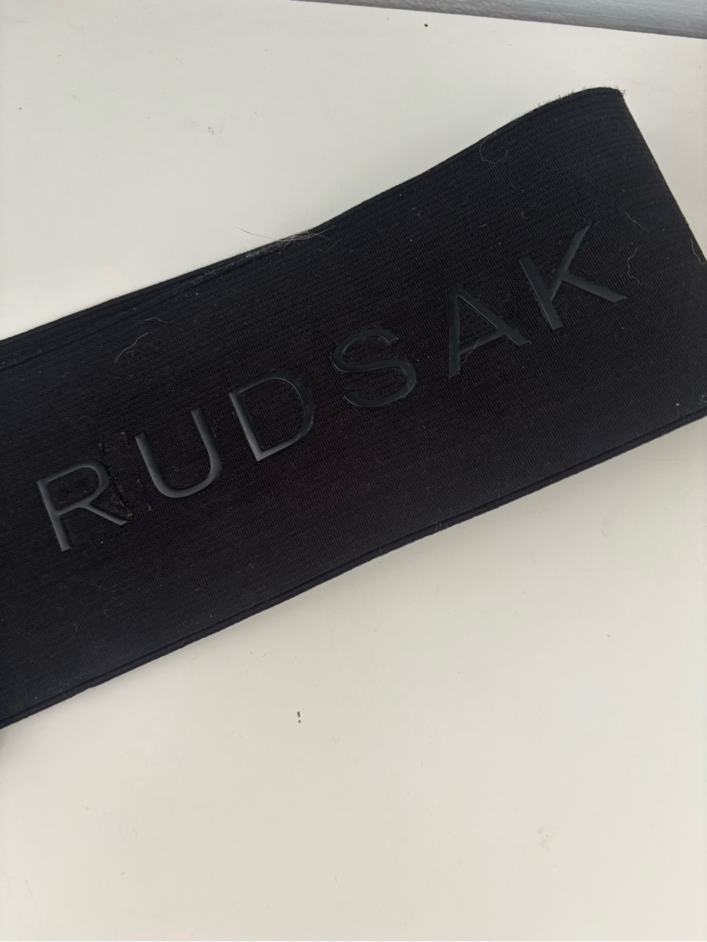 RUDSAK Black Branded Elastic belt